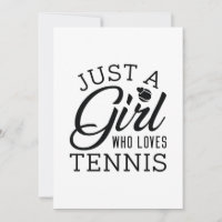 Nur ein Mädchen, das Tennis Liebe