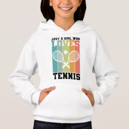 Nur ein Mädchen, das Tennis Lieben | Tennis Player Hoodie