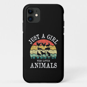 Nur ein Mädchen, das Tiere Liebe Case-Mate iPhone Hülle