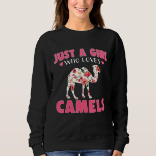 Nur ein Mädchen, das Tiere Liebe Sweatshirt