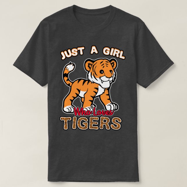 Nur ein Mädchen, das Tiger Liebe T-Shirt (Design vorne)