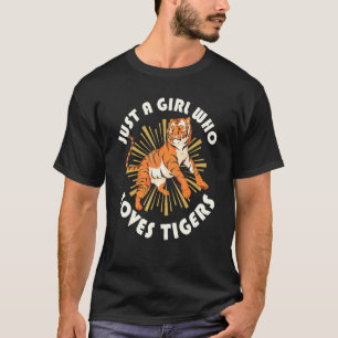 Nur ein Mädchen, das Tigers Asia Wild Cat Predato  T-Shirt