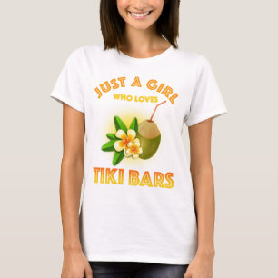Nur ein Mädchen, das Tiki Bars Lieben T-Shirt