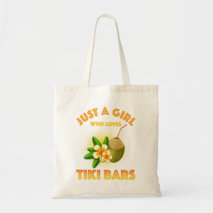 Nur ein Mädchen, das Tiki Bars Lieben Tragetasche