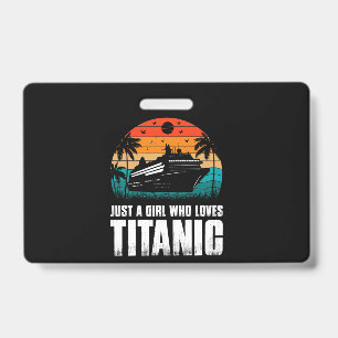 Nur ein Mädchen, das Titanic Liebe Ausweis