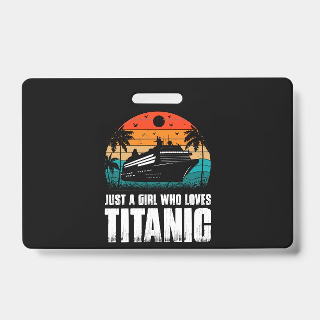 Nur ein Mädchen, das Titanic Liebe Ausweis (Vorderseite)