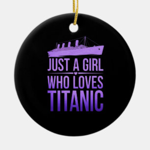 Nur ein Mädchen, das Titanic Perfect für Titanic L Keramik Ornament