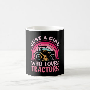 Nur ein Mädchen, das Traktoren liebt Kaffeetasse