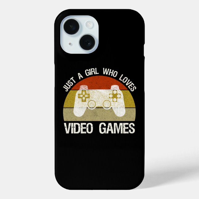 Nur ein Mädchen, das Videospiele liebt Case-Mate iPhone Hülle (Rückseite)