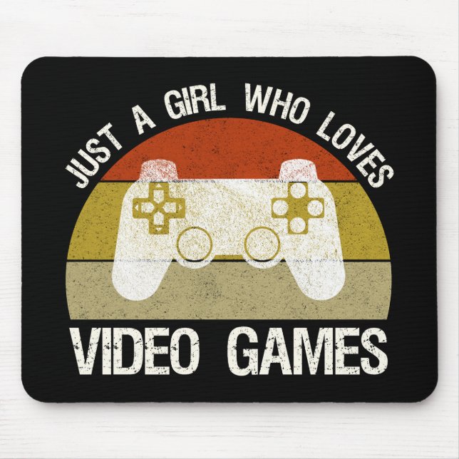 Nur ein Mädchen, das Videospiele liebt Mousepad (Vorne)
