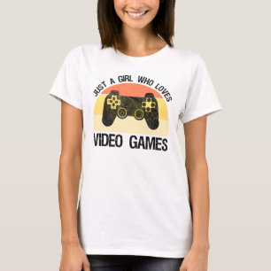 Nur ein Mädchen, das Videospiele liebt T-Shirt