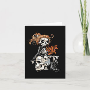 Nur ein Mädchen, das Violinen und Karate-Geschenke Karte