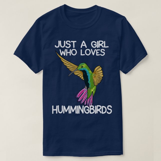 Nur ein Mädchen, das Vögel Liebe T-Shirt (Design vorne)