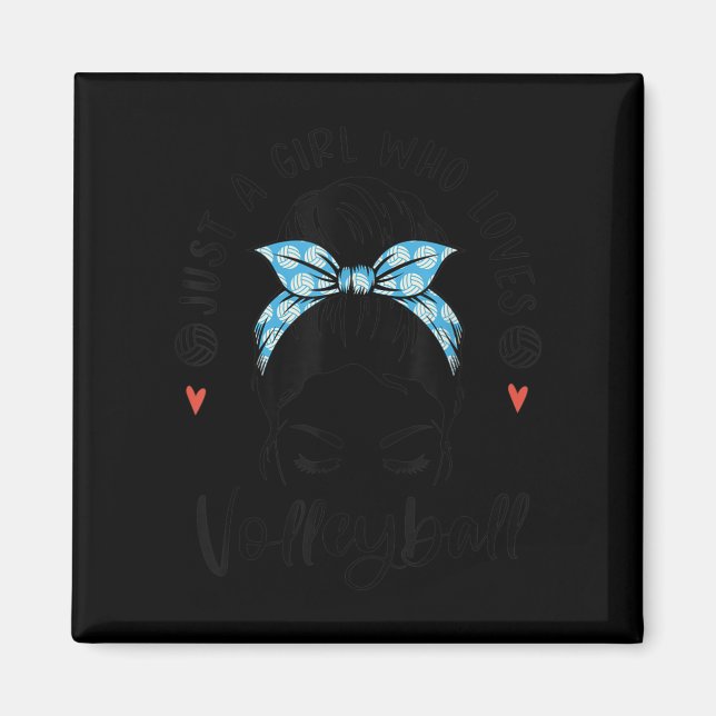 Nur ein Mädchen, das Volleyball-Geschenke für Teen Magnet (Vorne)