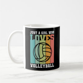 Nur ein Mädchen, das Volleyball Liebe Kaffeetasse
