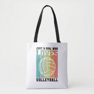 Nur ein Mädchen, das Volleyball liebt