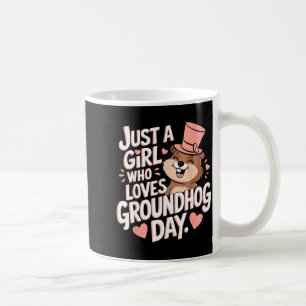 Nur ein Mädchen, das Waldmurmeltiere liebt Lustige Kaffeetasse