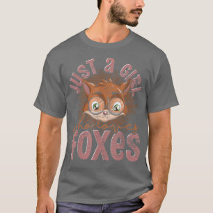 Nur ein Mädchen, das Waldtiere Liebe, Niedlich für T-Shirt