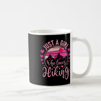 Nur ein Mädchen, das Wandern liebt - Wanderin Berg Kaffeetasse