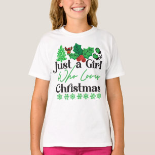 Nur ein Mädchen, das Weihnachten-42318 Liebe T-Shirt