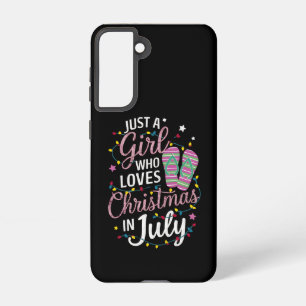 Nur ein Mädchen, das Weihnachten im Juli-Sommer li Samsung Galaxy Hülle