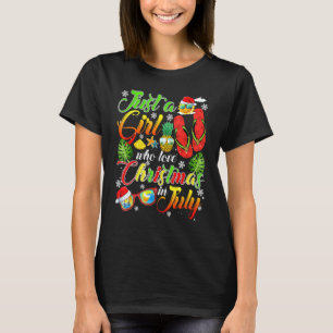 Nur ein Mädchen, das Weihnachten im Niedlichen Som T-Shirt