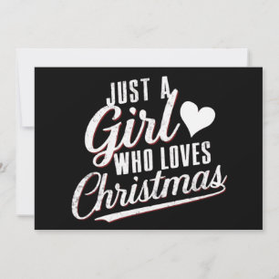 Nur ein Mädchen, das Weihnachten Liebe