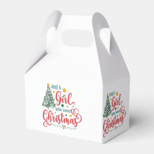 Nur ein Mädchen, das Weihnachten Lieben Geschenkschachtel