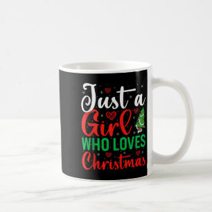 Nur ein Mädchen, das Weihnachten liebt Frauen Mädc Kaffeetasse