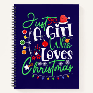 Nur ein Mädchen, das Weihnachten liebt Notizbuch