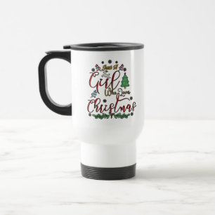 Nur ein Mädchen, das Weihnachten liebt Reisebecher