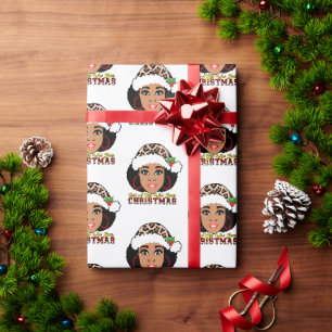 Nur ein Mädchen, das Weihnachten nachten Liebe Geschenkpapier