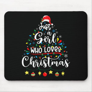 Nur ein Mädchen, das Weihnachtsbaum Weihnachten Li Mousepad