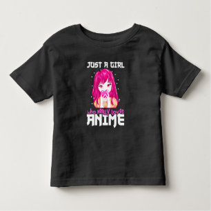 Nur ein Mädchen, das wirklich Anime Liebe Kleinkind T-shirt
