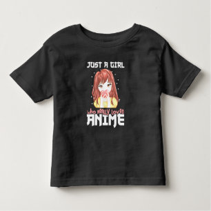 Nur ein Mädchen, das wirklich Anime Liebe Kleinkind T-shirt