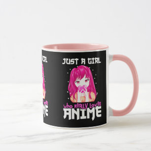 Nur ein Mädchen, das wirklich Anime Liebe Tasse