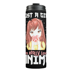 Nur ein Mädchen, das wirklich Anime Liebe Thermosbecher