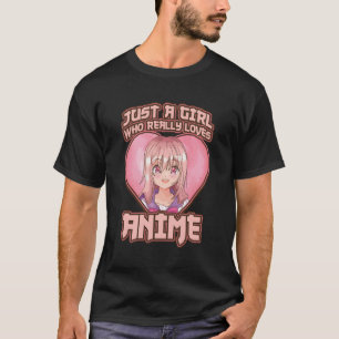 Nur ein Mädchen, das wirklich Lieben Anime Girls G T-Shirt