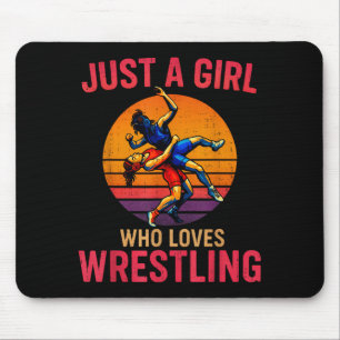 Nur ein Mädchen, das Wrestling lustig Wrestler Wre Mousepad