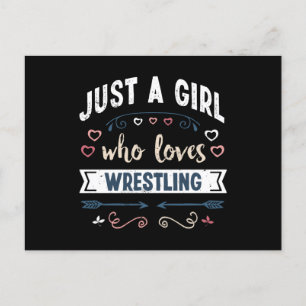 Nur ein Mädchen, das Wrestling lustige Geschenke l Postkarte