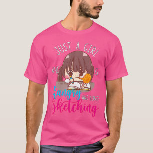 Nur ein Mädchen, das wütend ist und Lieben, die Hu T-Shirt