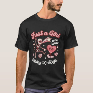 Nur ein Mädchen, das X Ray Radiology Tech Valenti T-Shirt