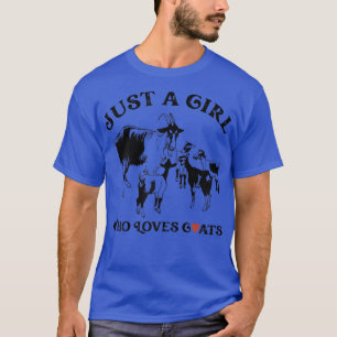 Nur ein Mädchen, das Ziegen Liebe, Bauer der Farm T-Shirt
