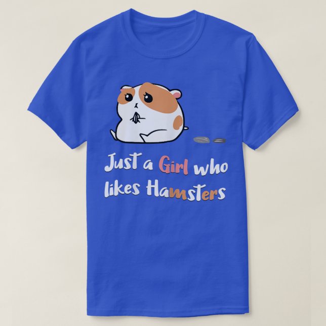 Nur ein Mädchen, dem Hamster gefällt, die Frauenha T-Shirt (Design vorne)