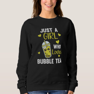 Nur ein Mädchen Die Blase Tee Lieben Lila Kawaii