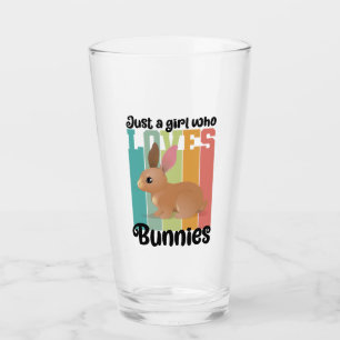 Nur ein Mädchen, die Bunnies Ostersonne Lieben Nie Glas
