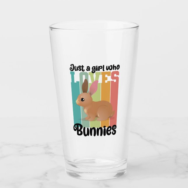 Nur ein Mädchen, die Bunnies Ostersonne Lieben Nie Glas (Vorderseite)
