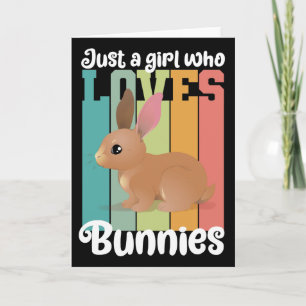 Nur ein Mädchen, die Bunnies Ostersonne Lieben Nie Karte