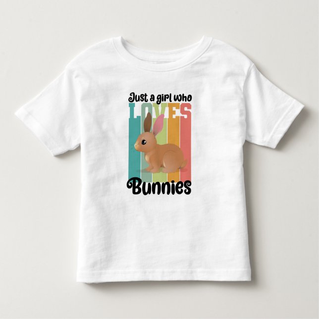 Nur ein Mädchen, die Bunnies Ostersonne Lieben Nie Kleinkind T-shirt (Vorderseite)