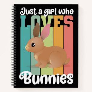 Nur ein Mädchen, die Bunnies Ostersonne Lieben Nie Notizbuch